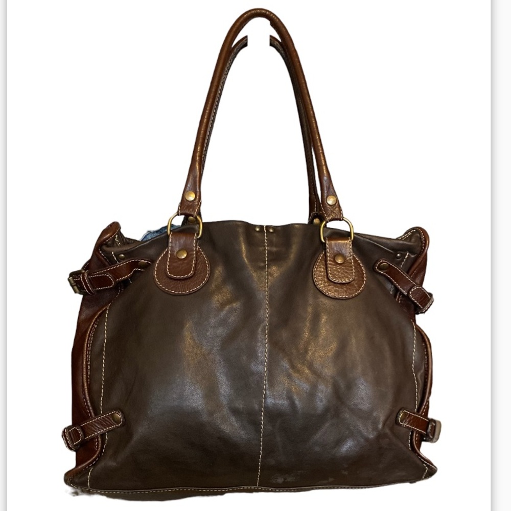 Regina Genuine Italian Made Brown Leather Bag